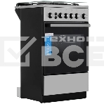 Плита газовая De Luxe 5040.40Г (кр) ЧР-010 серебристый, конфорок 4 шт, духовка 46 л, 50 см x 85 см x 50 см, фото10