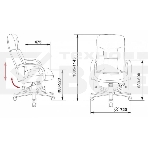 Кресло руководителя Бюрократ T-9908/WALNUT черный, кожа, крестовина металл, фото16
