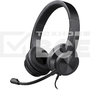 Гарнитура проводная Defender Tune 150 (черная, провод 1.8 м) (63151)