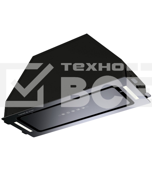 Вытяжка встраиваемая Zigmund & Shtain K 014.7 B черный, 72 см, 1100 куб. м/ч, 62 дБ