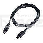 Кабель USB2.0 Cablexpert CC-USB2-CMCM-60-1M, Type-C/Type-C, 3A, 60Вт, PD/QC3.0, медь, 1м, черный, пакет, фото 1