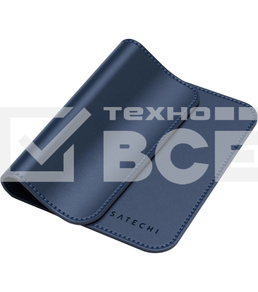 Коврик для мыши Satechi Vegan-Leather Premium Mouse Pad, 249x190 мм, синий ST-LMPB