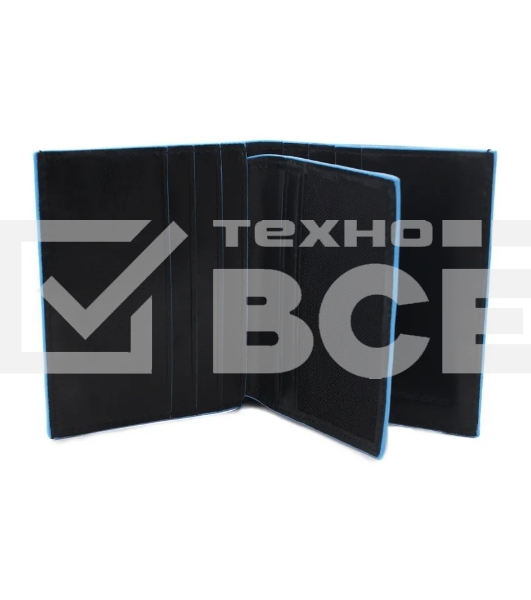 Картхолдер Piquadro Blue Square PP1518B2/N черный, натуральная кожа