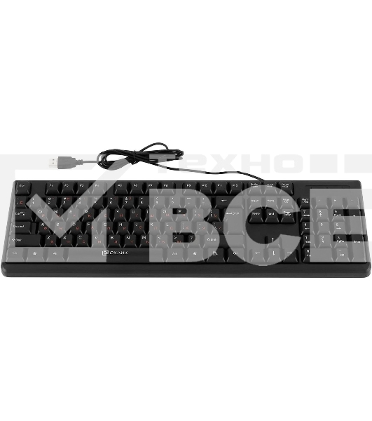 Клавиатура Oklick 100M HW3 проводная, USB Type-A, чёрный