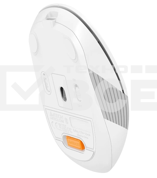 Мышь беспроводная A4Tech Fstyler FB10C белый/серый, 2000 dpi, радиоканал, Bluetooth, USB, кнопки - 4
