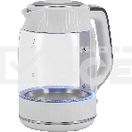 Чайник электрический Vitek VT-WK1059 1.7л. 2200Вт белый корпус: стекло/пластик, фото 1