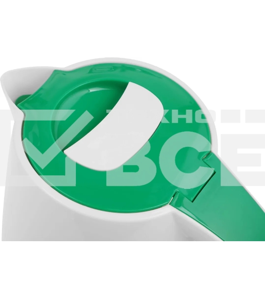 Чайник электрический Великие Реки Томь-1 белый/зеленый