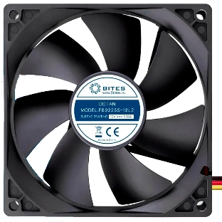 Вентилятор для корпуса 5bites FB9225S-12L2 92X25 / SLEEVE / 1800RPM / 2P