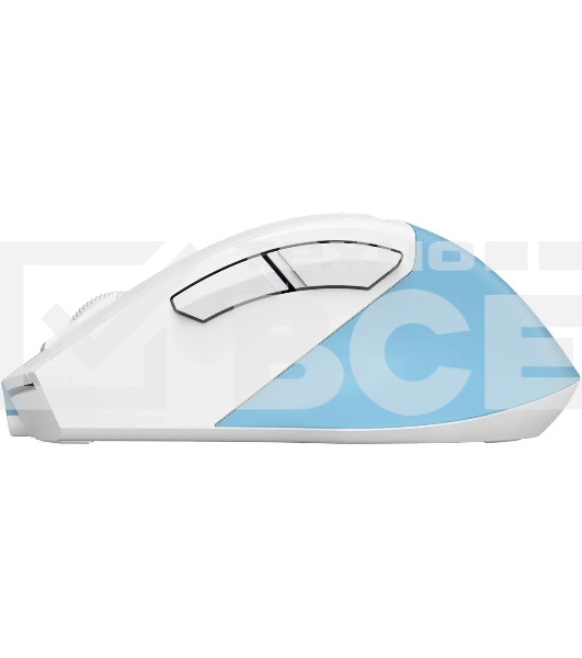 Мышь беспроводная A4Tech Fstyler FG45CS Air голубой/белый оптическая (2000dpi) silent беспроводная USB для ноутбука (7but)