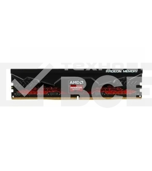 Оперативная память AMD Radeon R5, DDR5, 8GB (1x8GB), 5200MHz, CL40, с радиатором, красный/черный