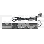 Бытовой удлинитель PowerCube, 4р с/з вык.,3USB, 3500 Вт, 16А, 1.9 м, 3*1,0 (черный) PC-7B-2M, фото 1