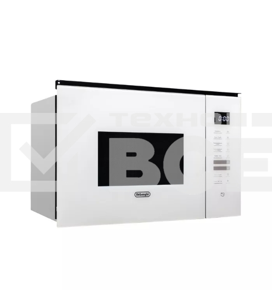 Микроволновая печь встраиваемая DeLonghi DMO 25BB ROMA белый, 25 л, 1450 Вт, переключатели - сенсор