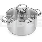 Кастрюля Rondell Zart RDS-1226, 3.1 л, 20 см, с крышкой, стальной, фото 1