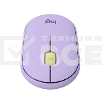 Мышь беспроводная Logitech Pebble M350 фиолетовый, 1000 dpi, радиоканал, Bluetooth, USB, кнопки - 3, фото2