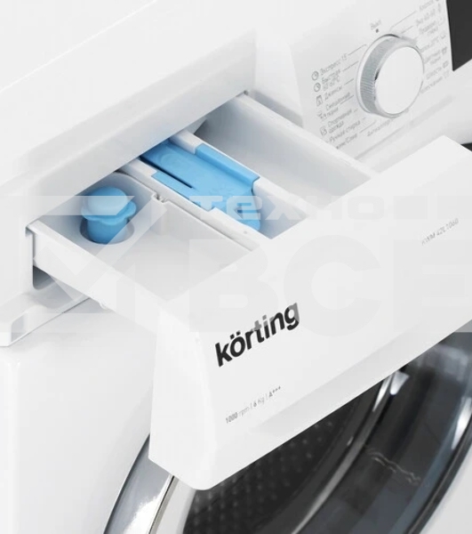 Стиральная машина Korting KWM 42L1060 белый, загрузка фронтальная 6 кг, 1000 об/мин., класс: А+++