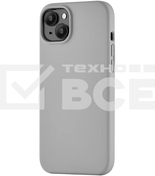 Чехол (клип-кейс) uBear для Apple iPhone 15 Plus Touch Mag Case with MagSafe серый (CS272MG67TH-I23M)
