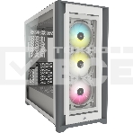 Компьютерный корпус Corsair iCUE 5000X RGb CC-9011213-WW Tempered Glass Mid-Tower Smart Case, White, фото 1