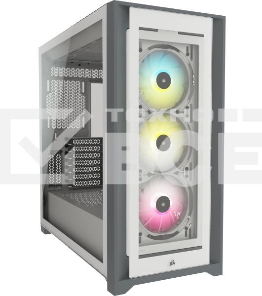 Компьютерный корпус Corsair iCUE 5000X RGb CC-9011213-WW Tempered Glass Mid-Tower Smart Case, White