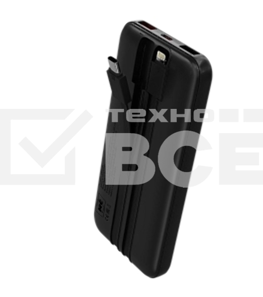 Портативный аккумулятор MORE CHOICE (4620202552792) PB35-10 10000mAh 2USB+1Type-C 3.0A 22.5W+PD20W+QC3.0, черный