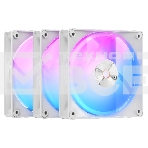 Вентилятор для корпуса Ocypus Delta F12 WH 3 IN 1, 120x120x25mm, 4-PIN PWM, 500-2000 RPM, 29 DBA MAX, HYDRO BEARING, фото 1