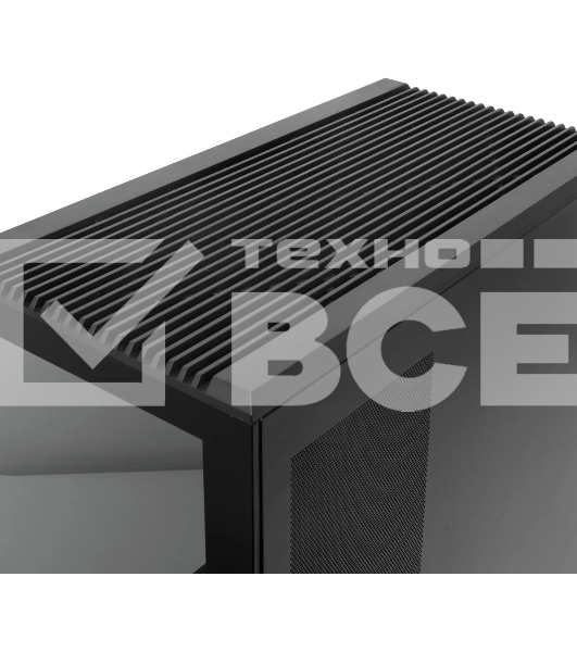 Компьютерный корпус без блока питания HSPD M210, Mesh Mid Tower, черный, 0.7 SPCC, 1x90мм mATX, mITX 140/280/150мм 1x2.5