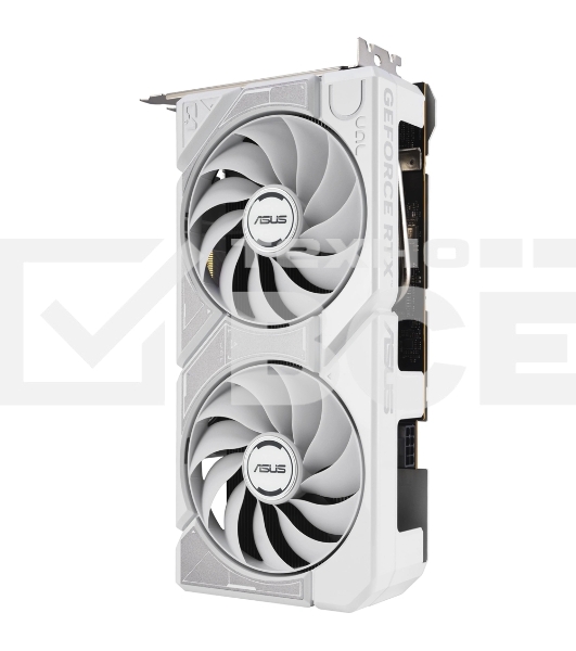 Видеокарта Asus GeForce RTX 5060 DUAL OC White, Nvidia RTX 5060, 8GB GDDR7, 128 bit, PCI-E 5.0, DPx3, HDMIx1, 2535 MHz