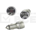 Сетевое зарядное устройство NOVA BRIGHT для моб.устройств, 2 USB-порта, 2100мА + цифровой LED вольтметр, 12/24В 46898, фото2