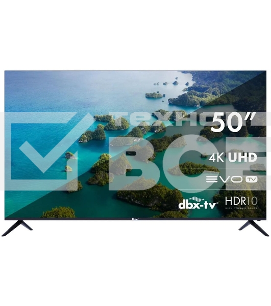 Телевизор Haier 50' S2 черный DLED 4K UHD 60Hz Smart TV Android TV 2GB/32GB