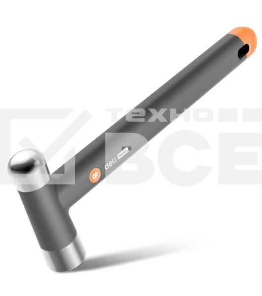 Молоток Home Series Gray Deli HT7008C вес бойка 250гр, эксклюзивный дизайн, рукоятка из высококачественного софттач пластика