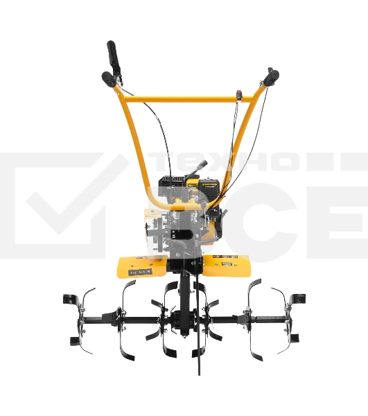 Мотоблок Denzel DPT-370S, 7 л.с., ремен.сцеп, фрез 3х4, ШОМ, передачи 3В/1Н