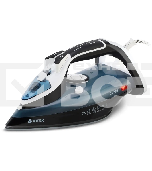 Утюг Vitek VT-8304 2400Вт черный/белый/синий