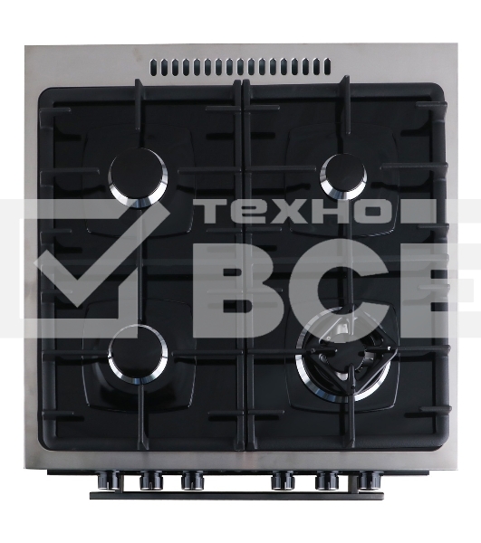 Плита комбинированная Gefest ПГЭ 6502-03 0284 черный, конфорок 4 газовых, духовка 55 л, 60 см x 85 см x 60 см