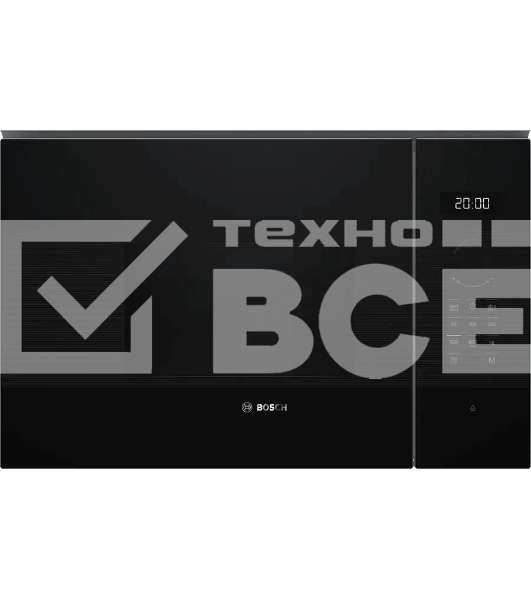Встраиваемая микроволновая печь Bosch BFL524MB2 черный 20л. 800Вт