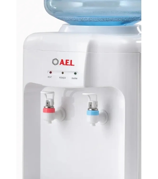 Кулер для воды AEL TD-AEL-106, верхняя загрузка, нагрев 90 °С, охлаждение 15 °С, белый