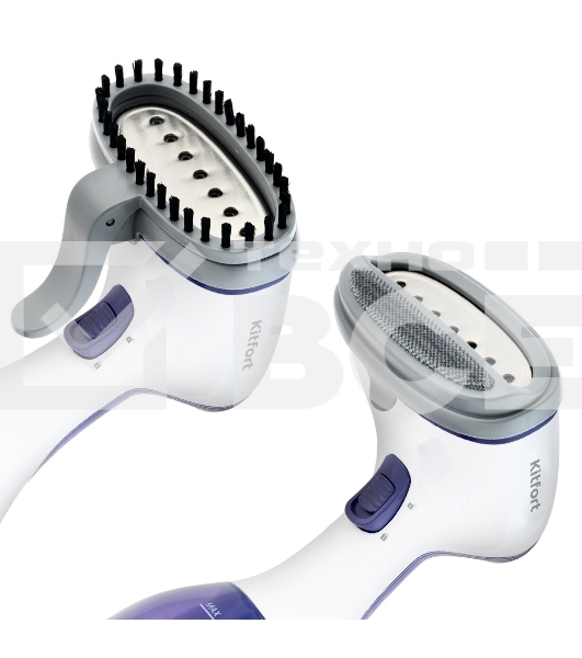 Отпариватель Kitfort KT-916-2 фиолетовый/белый, 1000 Вт, 15 г/мин, 260 мл