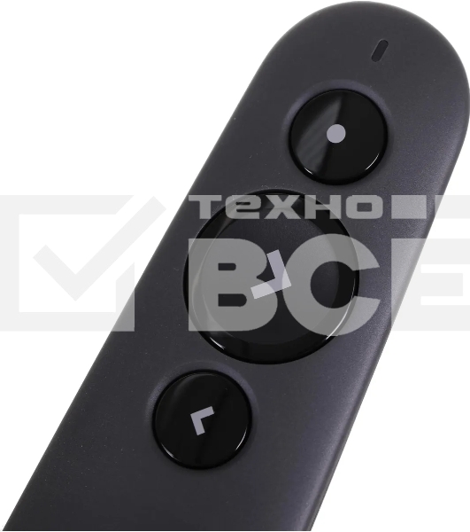 Презентер Logitech R500s Graphite черный, Bluetooth + 2.4 GHz, USB-ресивер , 3 программируемых кнопки, лазерная указка