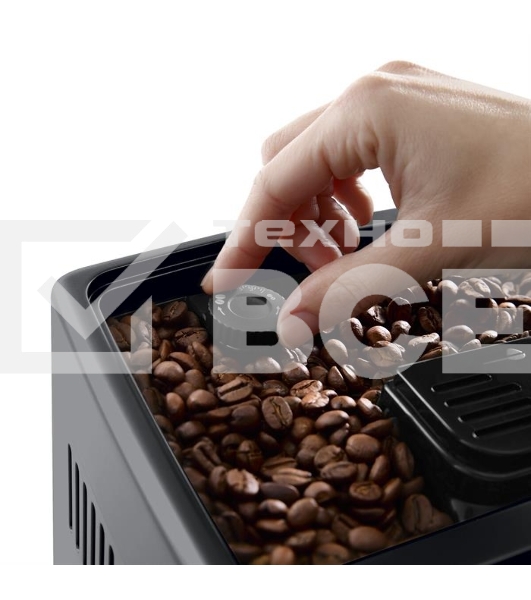 Кофемашина автоматическая DeLonghi Dinamica Plus ECAM380.85.SB серебристый/черный, исп. кофе - зерновой/молотый, 1.8 л, 1450 Вт, 15 Бар.