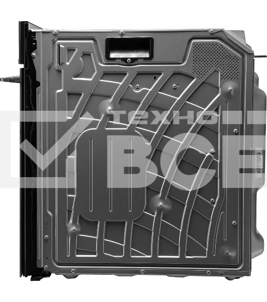 Духовой шкаф электрический Hyundai HMEO 6780 DX черное стекло/серебристый