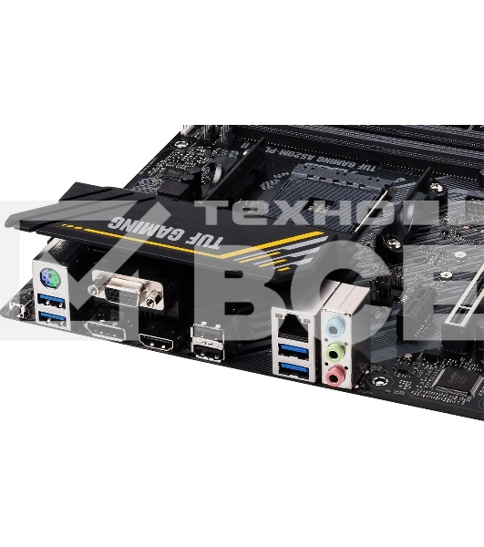 Материнская плата ASUS TUF GAMING A520M-PLUS II, AM4, AMD A520, 4xDDR4, 4xSATA, 1xM.2, 1xPCI-E 3.0 x16, 2xPCI-E x1, 1xHDMI, 1xDP, 1xVGA, 1x 1Gb LAN, 4xUSB 3.2 Gen 1, 2xUSB 2.0, 3x3.5 мм, 7.1, Micro-ATX