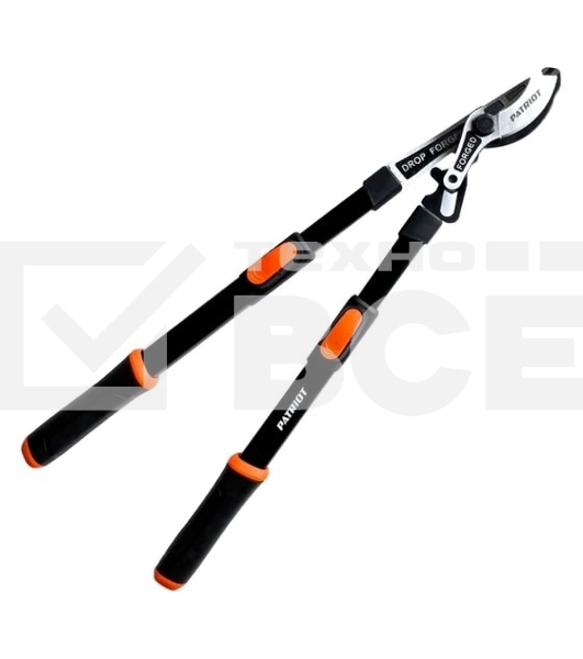 Сучкорез Patriot LBF 1020 T, плоскостной, кованые лезвия,усилен.механизм,телескоп.ручки,PP+TPR-рукоятки,1020 мм
