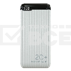 Портативный аккумулятор More choice (4620202550514) PB19-20 2USB 2.1A - 20000mAh белый, фото 1