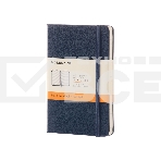 Блокнот Moleskine CLASSIC MM710B20 Pocket 90x140мм, 192 страниц, линейка, твердая обложка, синий сапфир, фото 1