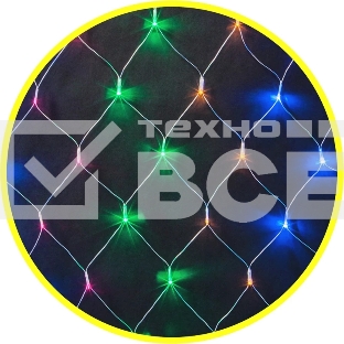 Гирлянда Navigator NGF-N01-156RGbY-12-1.5x1.5m-230-TR-IP20