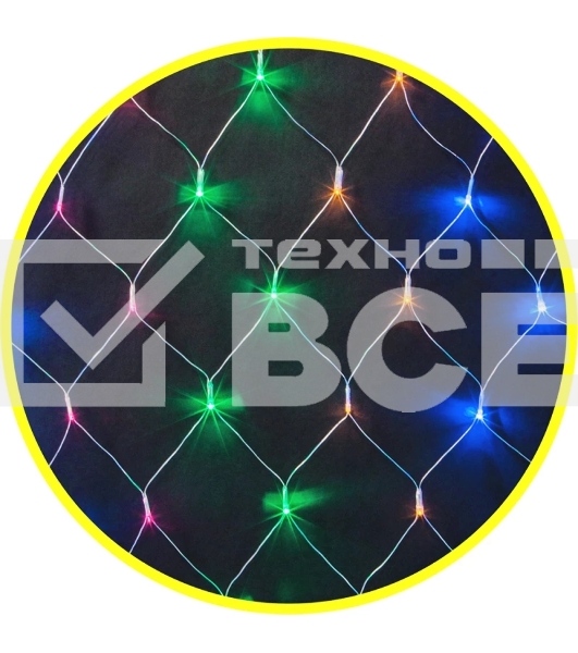 Гирлянда Navigator NGF-N01-156RGbY-12-1.5x1.5m-230-TR-IP20