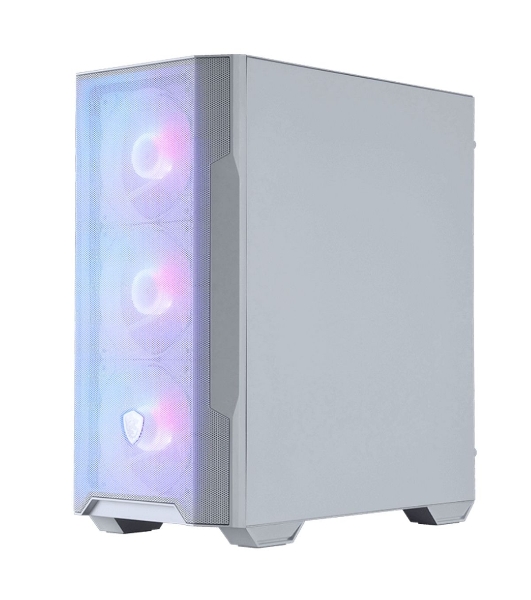 Корпус MSI MAG FORGE M100R, Mini-Tower, белый, 4 x 120 мм