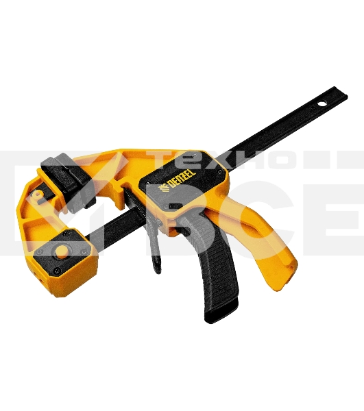 Струбцина Denzel F-образная, быстрозажимная, 150 х 80 мм, усиленный нейлоновый корпус