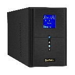 Источник бесперебойного питания (инвертор, синус, для котла) ExeGate SineTower SZ-2000.LCD.AVR.3SH.1C13.USB 2000VA/1600W, чистая синусоида, LCD дисплей, AVR, 3хSchuko+1хC13, USB, линейно-интерактивный, внешняя батарея 24В до 200А·ч, черный, фото 1