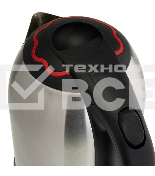 Чайник электрический Delta DL-1330 нерж с красным