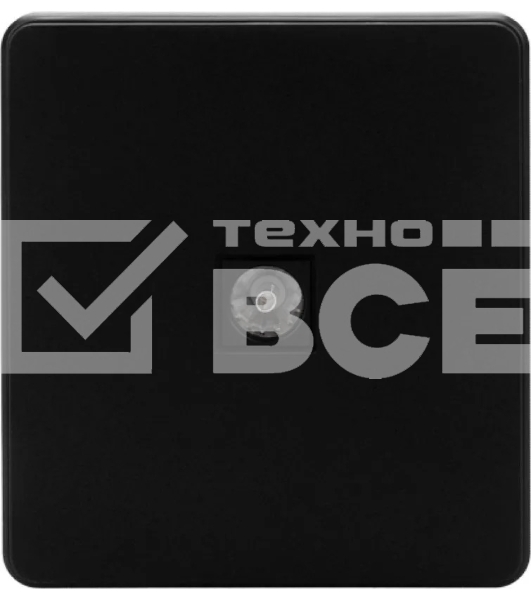 Розетка телевизионная Kranz ROUND TV с/у оникс