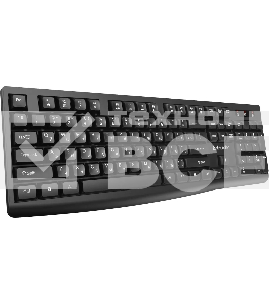 Комплект клавиатура+мышь Defender C-972 беспроводной, USB, 1600 DPI, черный